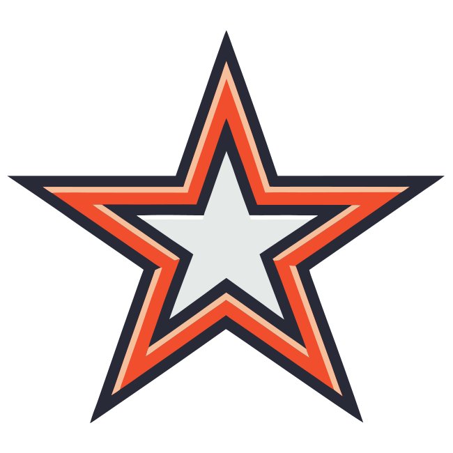 Outline Star Logo Svg