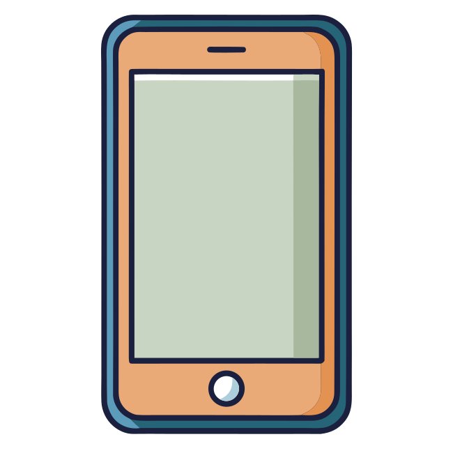 Phone On Isolated Background Svg Free Download