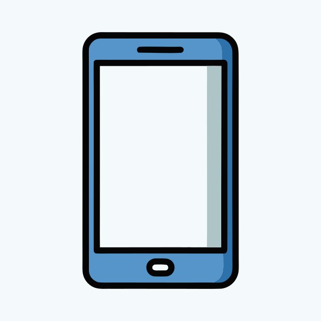 Smartphone On Isolated Background Svg Free Download