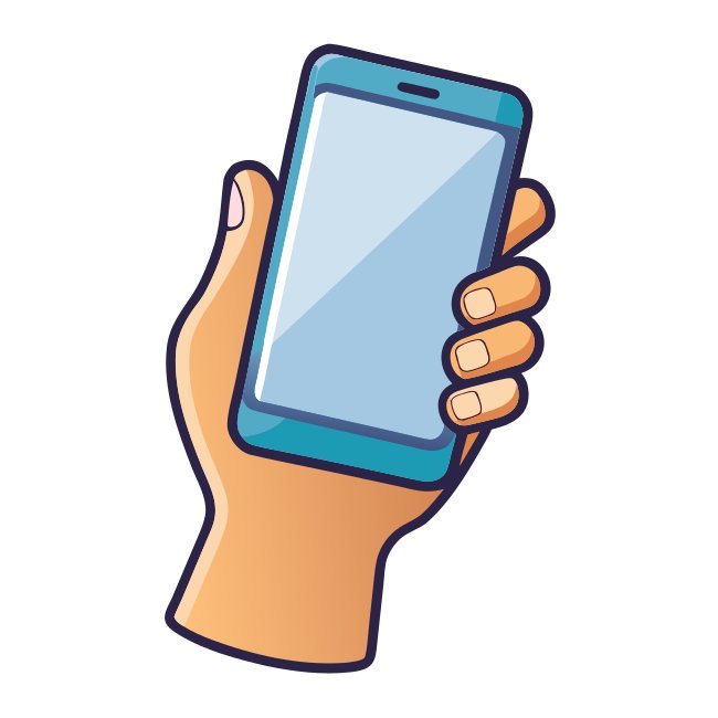Hand Holding Phone Svg Free Download