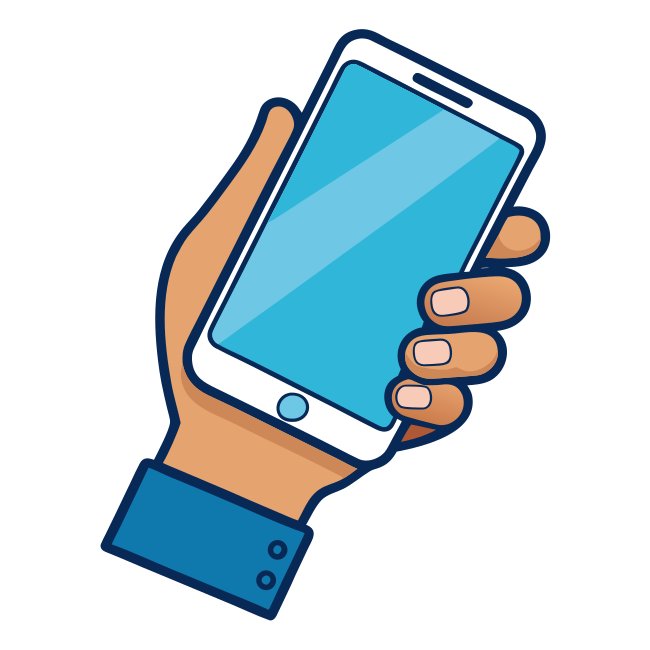 Hand Holding Smartphone Svg Free Download