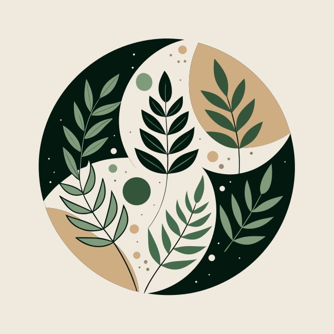 Moon Shape Botanic Svg Download