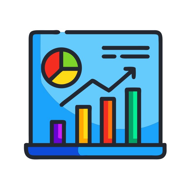 Colorful Stock Market SVG Icon Bar Chart Analysis