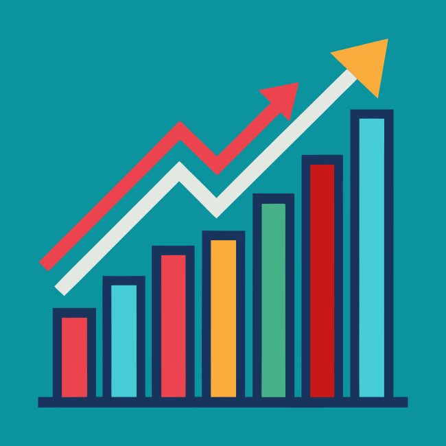 Financial Growth Chart Arrow Rising SVG Vector Art