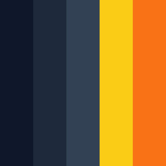 Midnight City SVG Color Palette