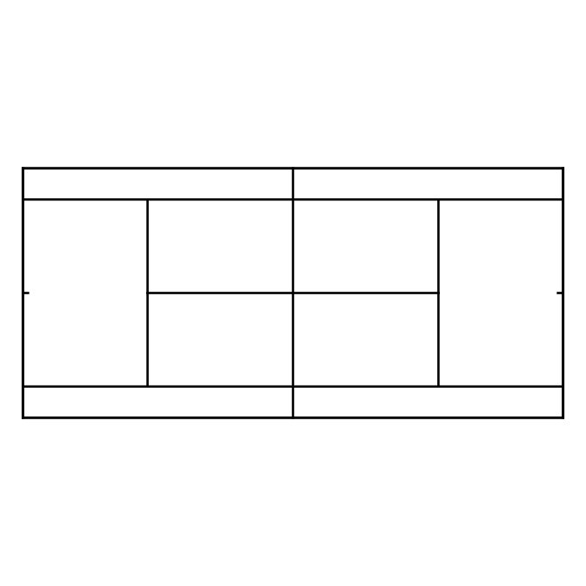 Tennis Court Top View Svg Black And White