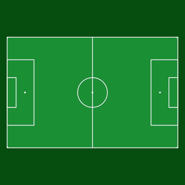 Soccer Pitch Top View Diagram Colored