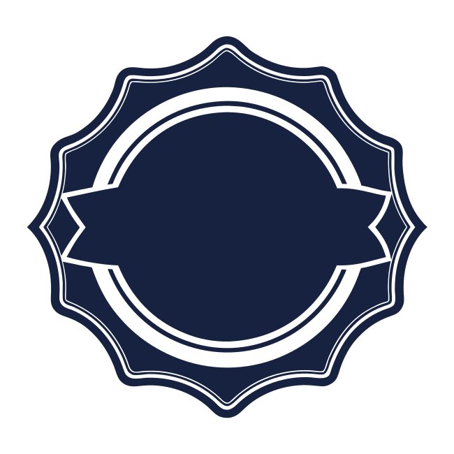 Elegant Dark Badge Svg Vector Free Download