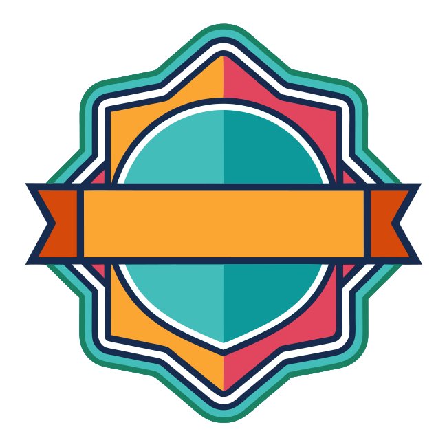 Colorful Badge Svg Vector Free Download