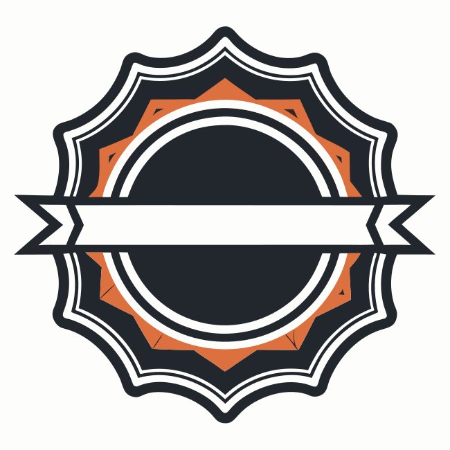 Creative Black Badge Svg Vector Free Download