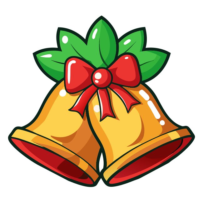 Realistic Gold Christmas Bells Svg Free Download