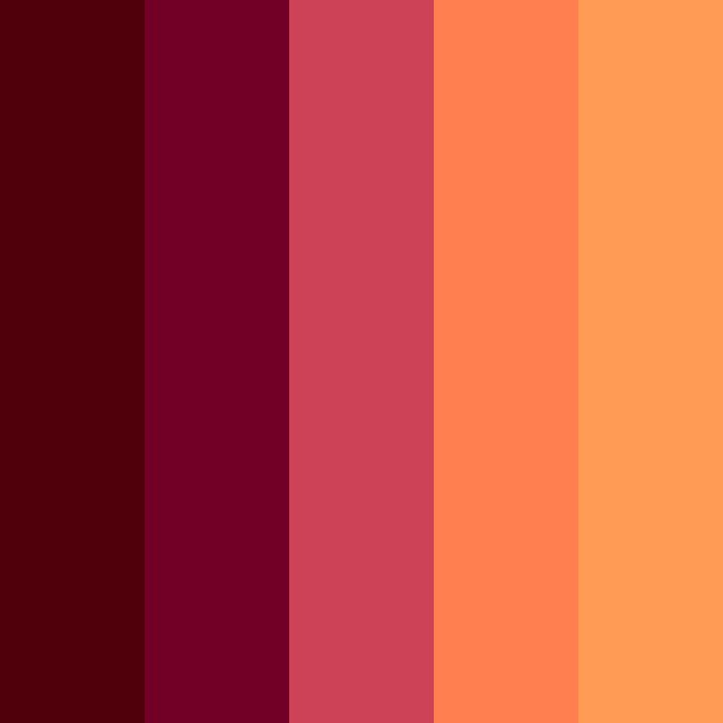 Solar Flare SVG Color Palette