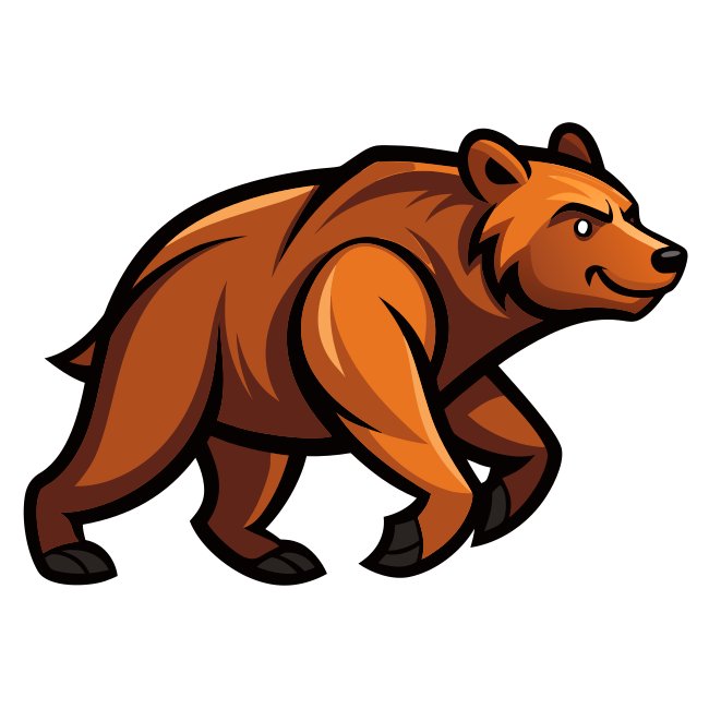 Bear Market Illustration Svg Vector Download