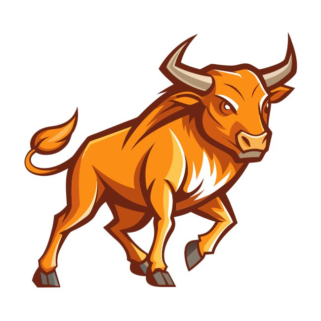 Gold Bull Run Svg Vector