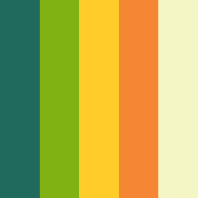 Citrus Orchard SVG Color Palette
