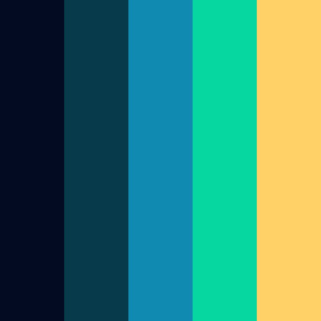 Deep Sea SVG Color Palette