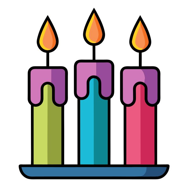 Birthday Candles Vector Svg