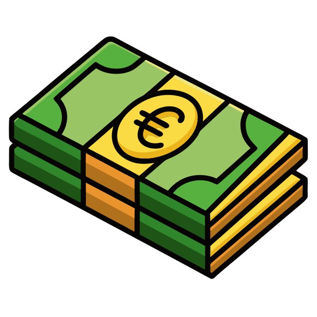 Stack Of Euros Svg
