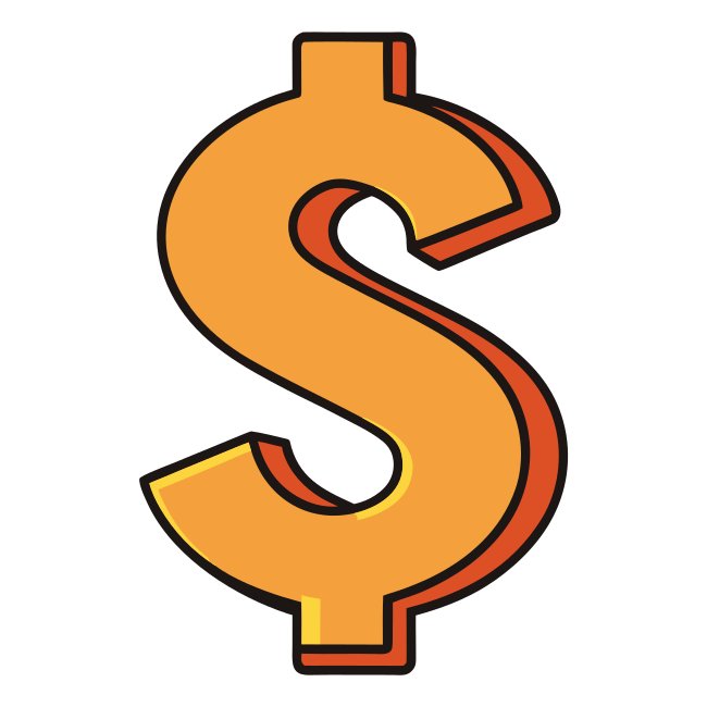 3d Golden Dollar Sign Svg