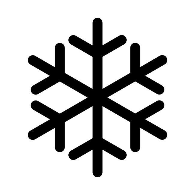 Minimal Snowflake Icon SVG
