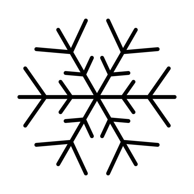 Think Snowlake Lines SVG Icon
