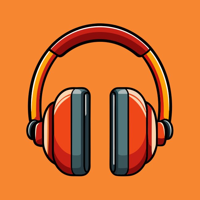 Rectangle Headphones Illustration Svg Vector