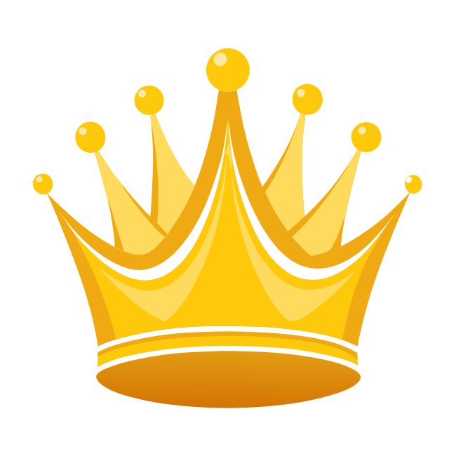 Golden Crown Illustration Svg Vector