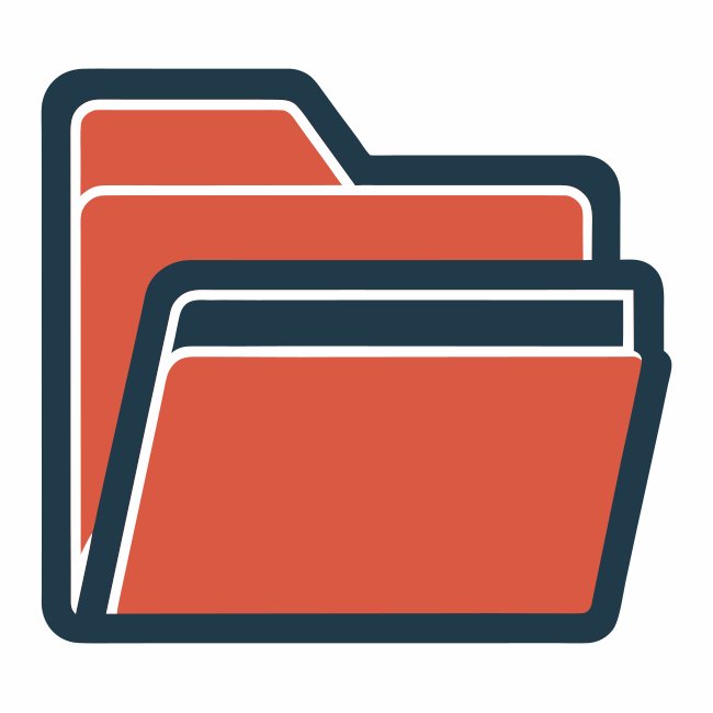 Open Folder Logo Svg Vector