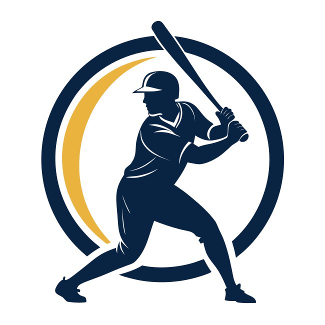 Baseball Player Logo Silhouette Vector Svg
