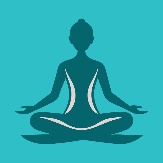 Calm Yoga Pose Silhouette Svg Vector Free