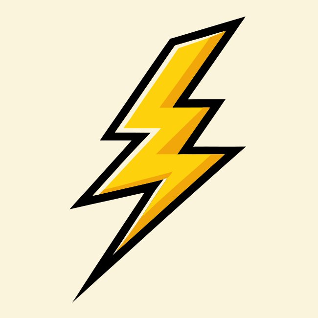 Lightning Bolt Svg Vector Free