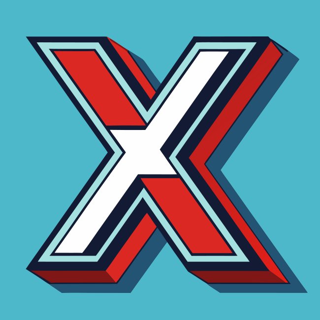 Letter X Vector Svg Free Download