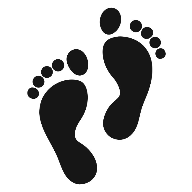 Footsteps Silhouette Svg Vector Free Download