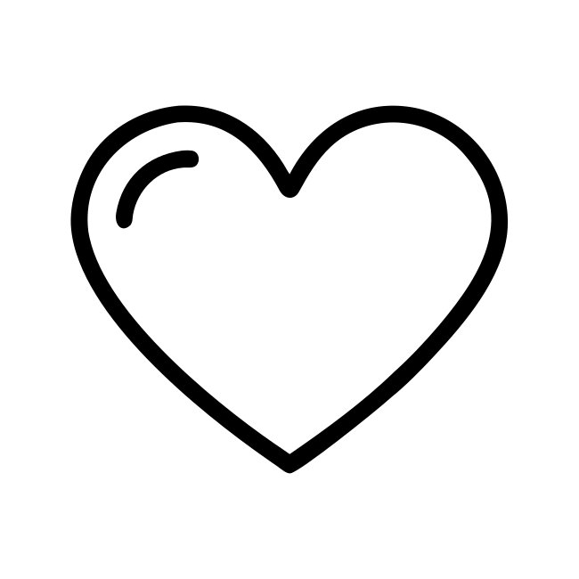 Minimal Outlined Heart Love Symbol Svg Design