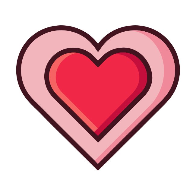 Simple Heart Love SVG Vector Graphic