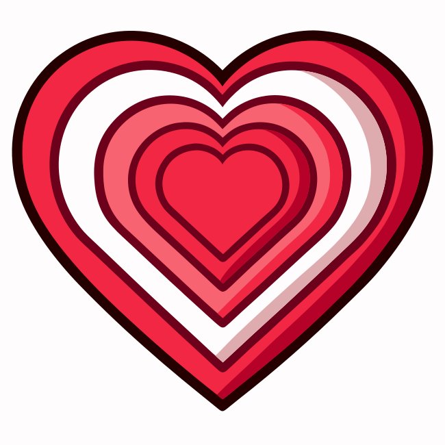 Layered Hearts Vector Svg Free Download