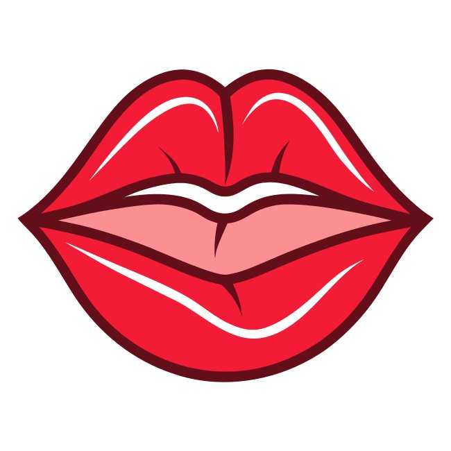 Red Lips Vector Svg