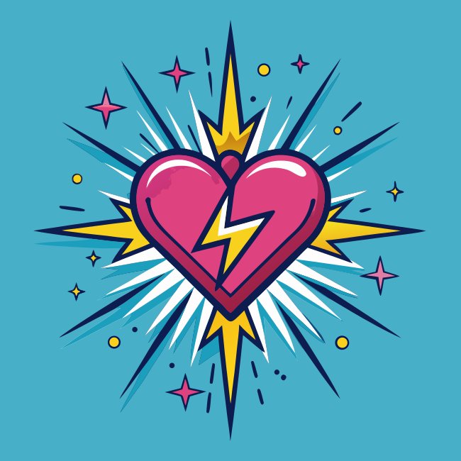 Struck By Love Svg Vector