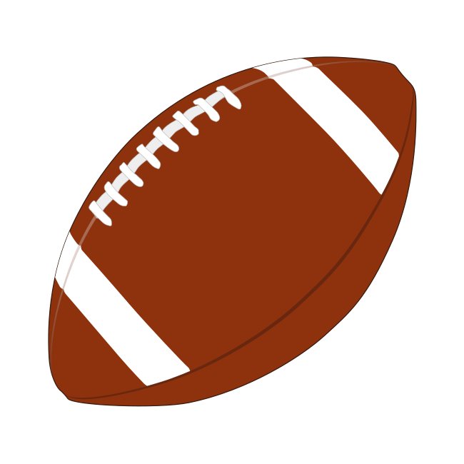 American Football Ball Vector SVG Template