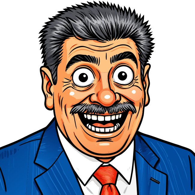 NicoláS Maduro Vector Caricature Portrait SVG