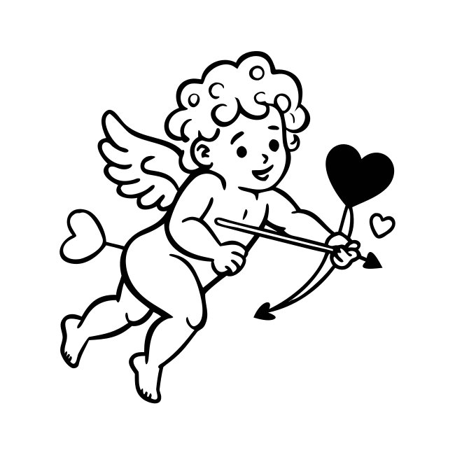 Cupid Icon Vector Svg