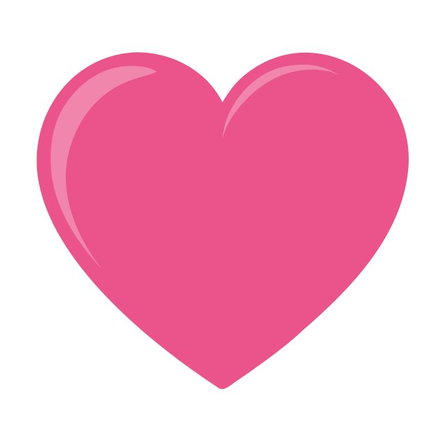 Pink Heart Icon Vector Svg