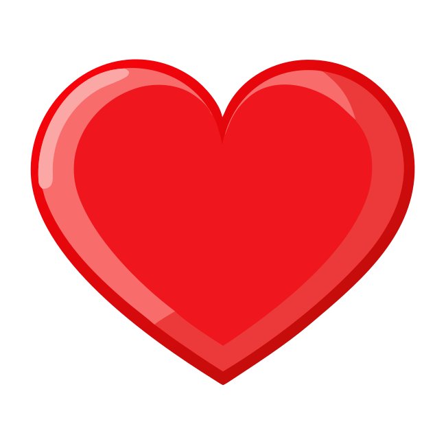 Red Heart Icon Vector Svg