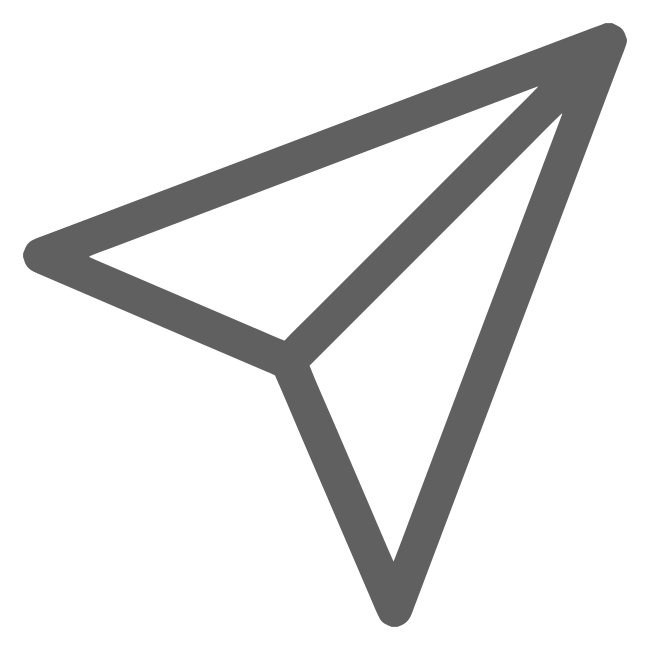 Social Media Minimal Send Arrow Button Vector SVG