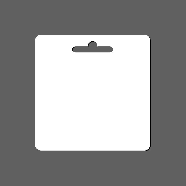 Square Hang Tab Gift Card Svg Vector