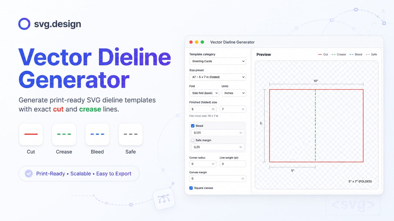 Free Vector Dieline Generator - Print & Packaging Templates